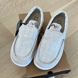 Hey Dude Misty Chambray Grey - Size Y3 only- NWT